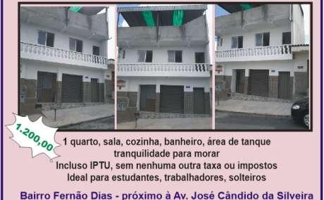 Kitnet estilo apartamento - Ótima localização  /  Bairro Fernão Dias perto da Av. José Cândido da Silveira / Sta Inês.